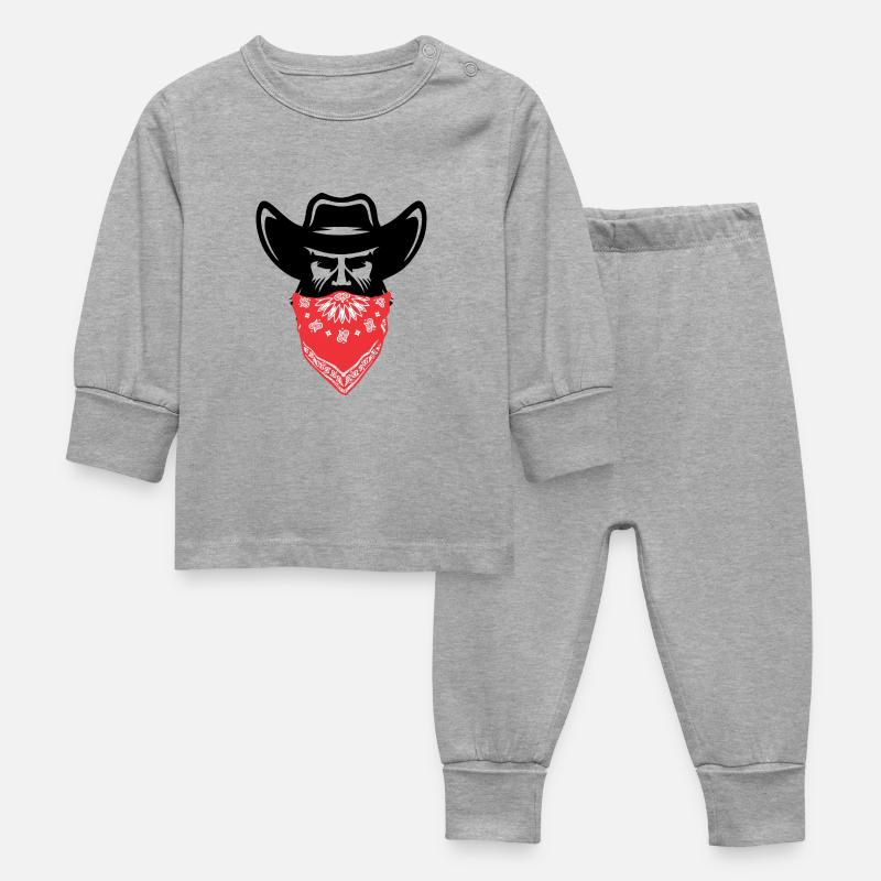 bandit - Pyjama Bébé - gris chiné