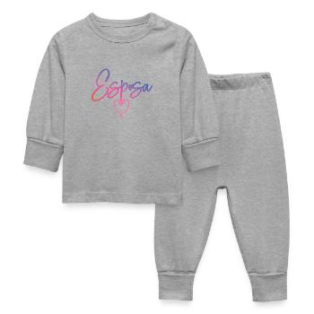 Esposa Cute Wife To Be Bride Couple Wedding Gift - Baby Sleepsuit - heather grey - Front