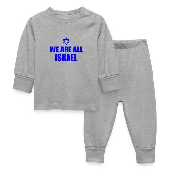We are all israel - Pyjama Bébé - gris chiné - Devant