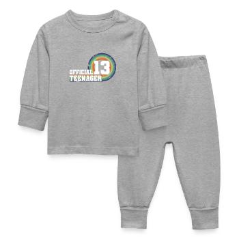 Adolescent officiel 13, cadeau cool 13e anniversaire - Pyjama Bébé - gris chiné - Devant