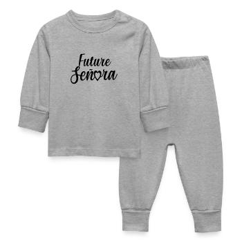 Future Señora Engagement Bridal Shower Wedding - Baby Sleepsuit - heather grey - Front