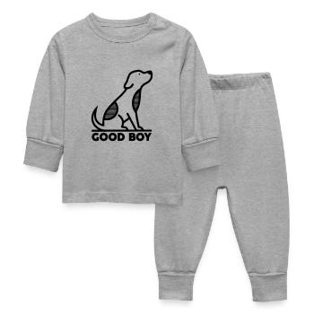 good boy - Baby Sleepsuit - heather grey - Front