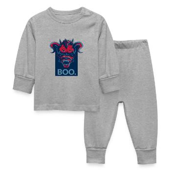boo. - Baby Schlafanzug - Grau meliert - Vorne