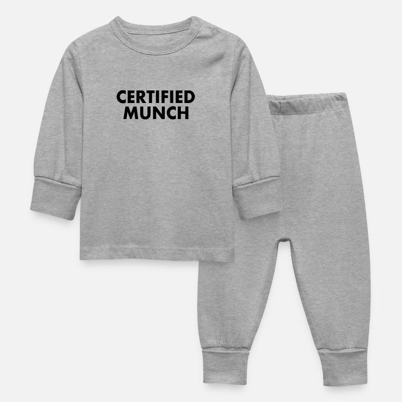Certified munch - Pyjamas baby - gråmelerad