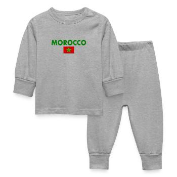 Maroc - Pyjama Bébé - gris chiné - Devant