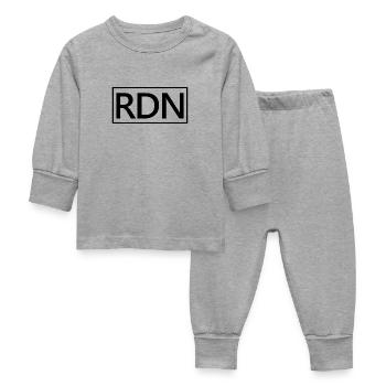 RDN fier diététiste nutritionniste - Pyjama Bébé - gris chiné - Devant
