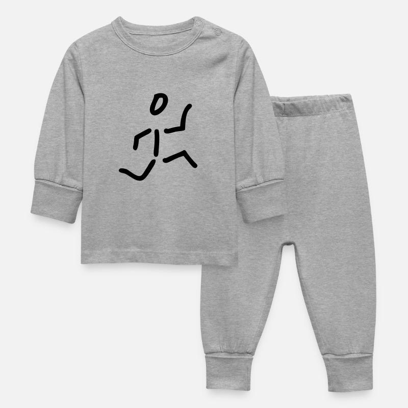 runner - Pyjama Bébé - gris chiné