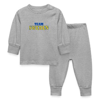 Suède - Pyjama Bébé - gris chiné - Devant