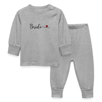 Bride - Baby Sleepsuit - heather grey - Front