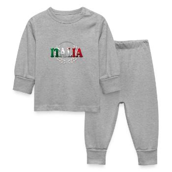 lauriers d'Italie2 - Pyjama Bébé - gris chiné - Devant