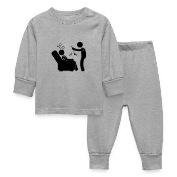 Hypnosis - Hypnotic - Baby Sleepsuit - heather grey - Front