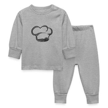 Conception de tatouage pour le chapeau du Chef exé - Pyjama Bébé - gris chiné - Devant