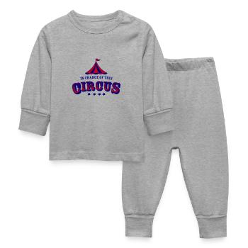 Boss of this circus - Baby Sleepsuit - heather grey - Front