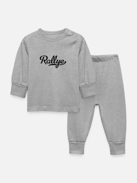 Rallye - Baby Schlafanzug - Grau meliert