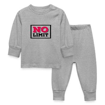 NoLimit - Baby Sleepsuit - heather grey - Front