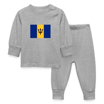 Barbados - Baby Sleepsuit - heather grey - Front