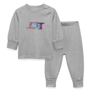 Catégorie 3 - Pyjama Bébé - gris chiné - Devant