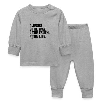 The Way, the Truth & Life - Baby Sleepsuit - heather grey - Front