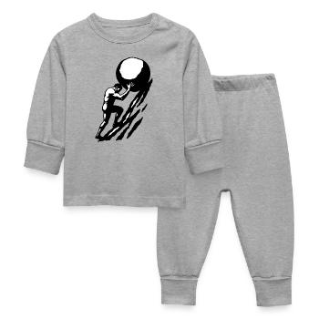 Sisiphe - Pyjama Bébé - gris chiné - Devant