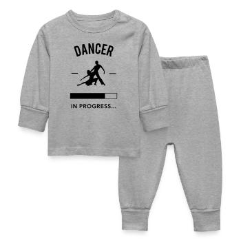 Dancer in progress - Pyjama Bébé - gris chiné - Devant