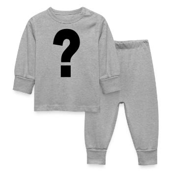 point d'interrogation - Pyjama Bébé - gris chiné - Devant
