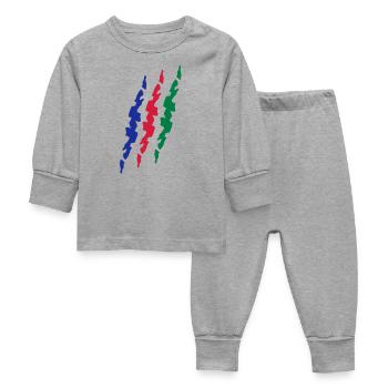 scar_flag_vec_3 fr - Pyjama Bébé - gris chiné - Devant