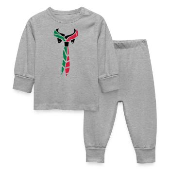 Pfadfinder Schal - Baby Schlafanzug - Grau meliert - Vorne