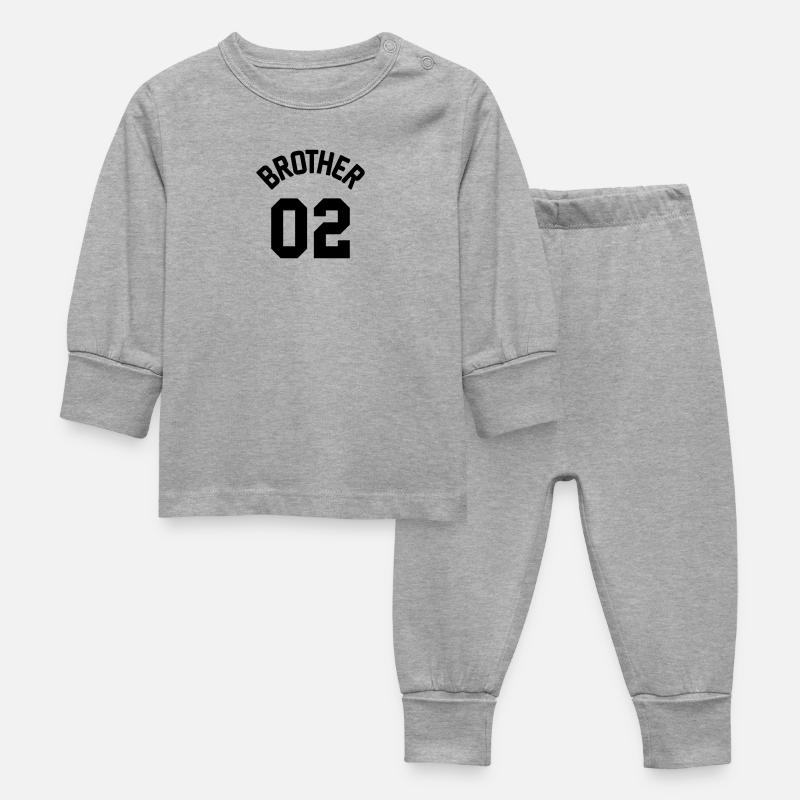Brother 02 - Pyjama Bébé - gris chiné