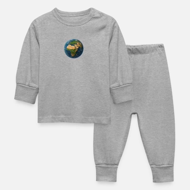 Terre - Pyjama Bébé - gris chiné