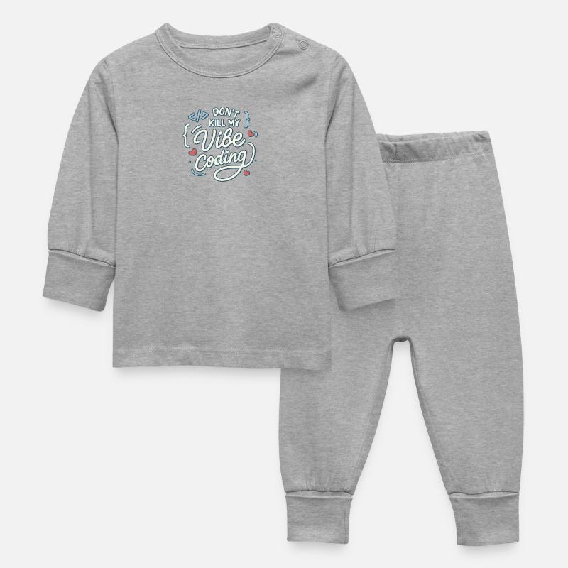 Vibe coding - Pyjama Bébé - gris chiné