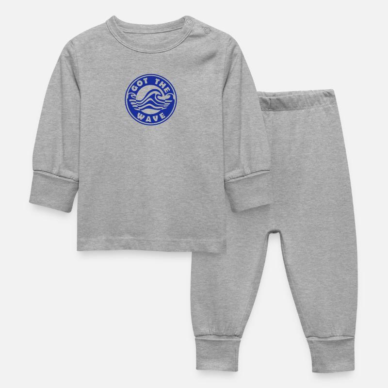Vous avez le Waves logo Wave - Pyjama Bébé - gris chiné