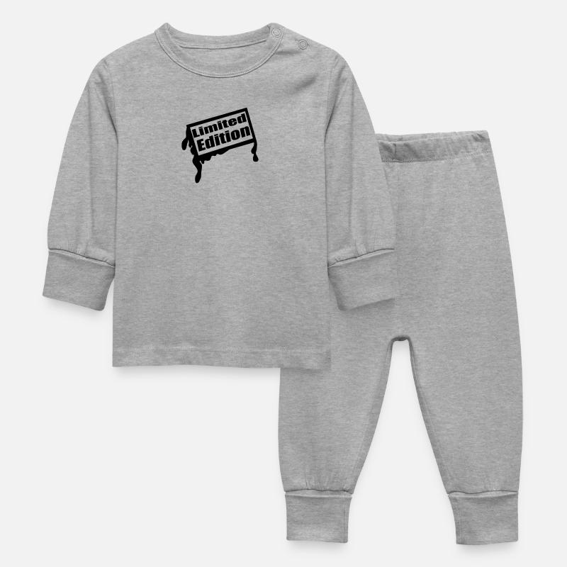 limeted - Baby Schlafanzug - Grau meliert