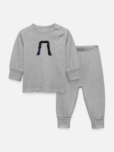 Stargate - Portal - Beamer - Baby Schlafanzug - Grau meliert