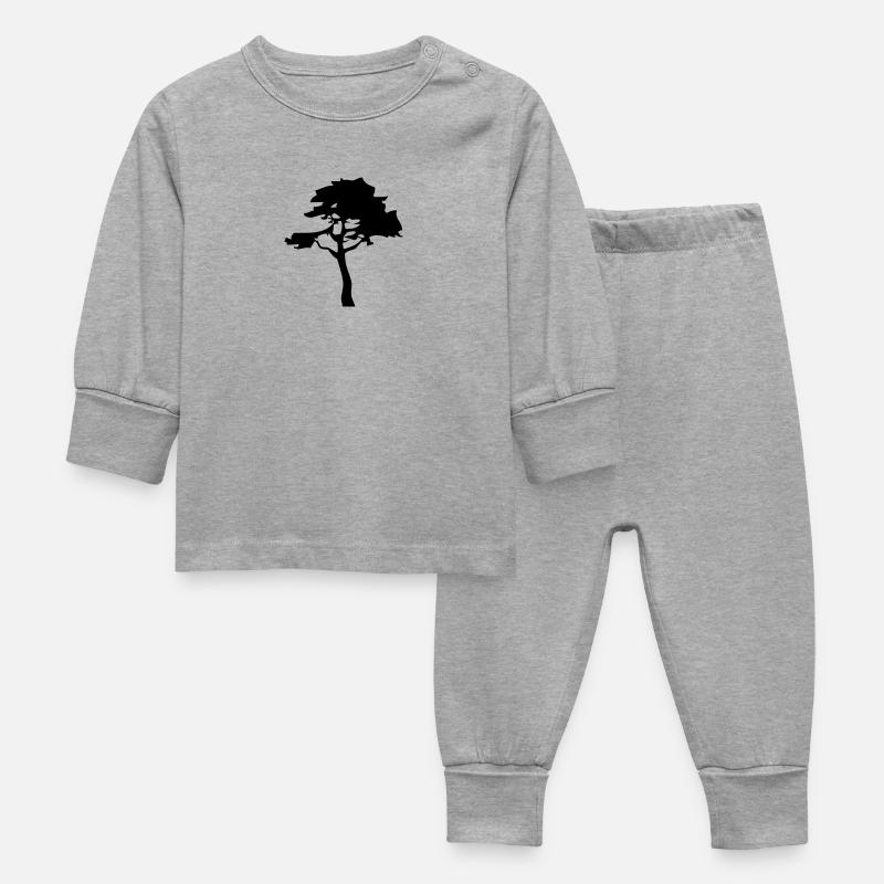 tree_2 - Pyjama Bébé - gris chiné