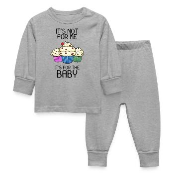 Grossesse enceinte - Pyjama Bébé - gris chiné - Devant