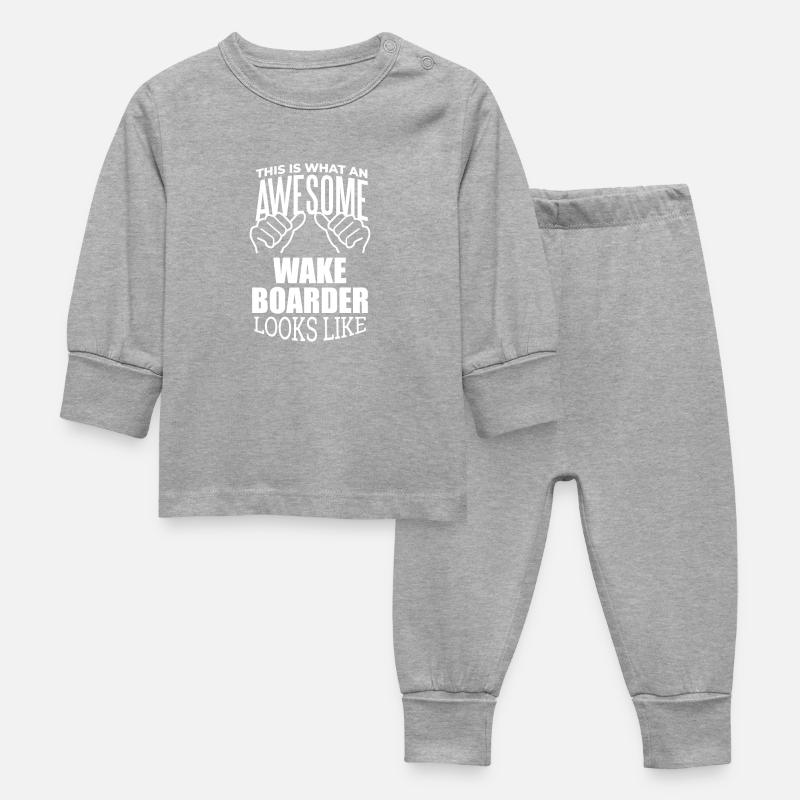 wakeboard - Pyjama Bébé - gris chiné