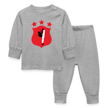 Capoeira - Combat - Danse - Pyjama Bébé - gris chiné - Devant