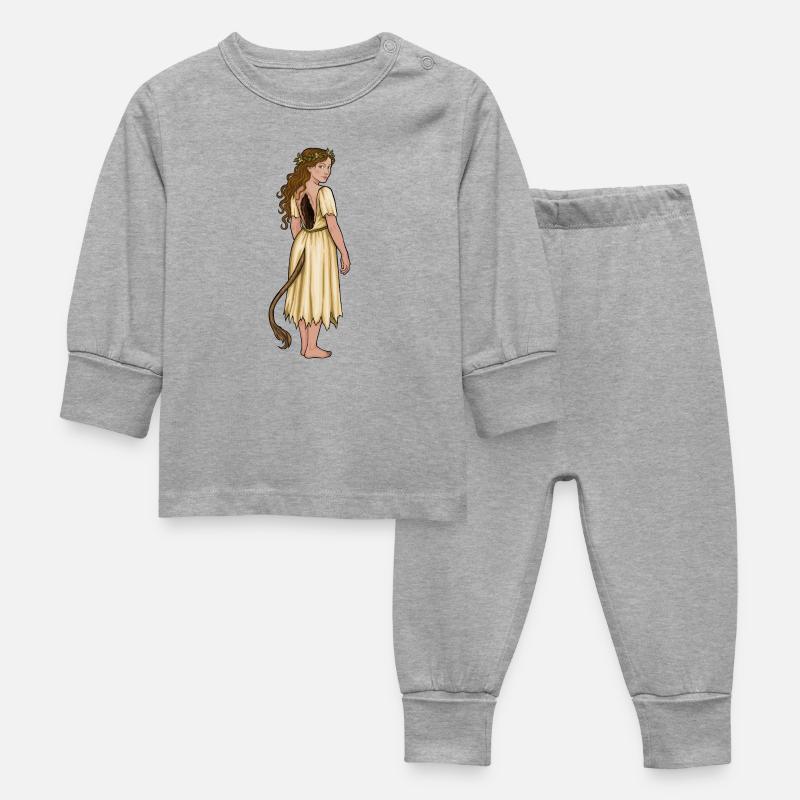 Cerfs de forêt - Pyjama Bébé - gris chiné