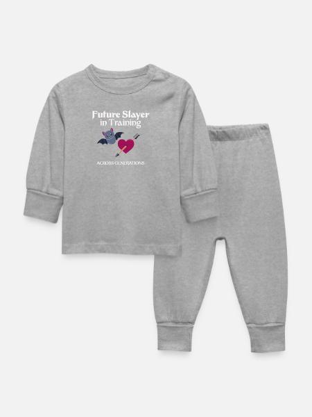 Future Across Generations - Baby Sleepsuit - heather grey
