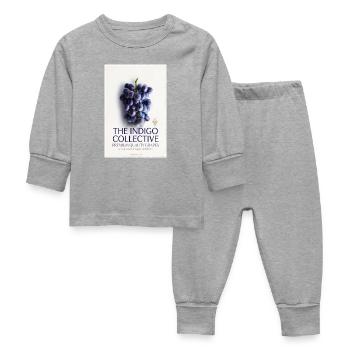 Indigo Collective Grapes Label - Pyjama Bébé - gris chiné - Devant