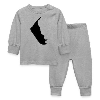 Amrum Outline - Pyjama Bébé - gris chiné - Devant
