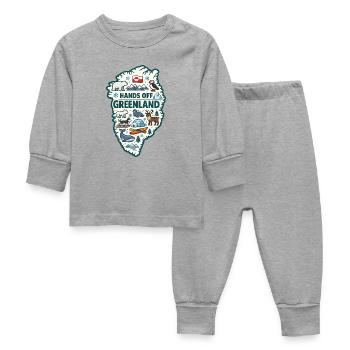 Mains hors Groenland Europe Solidarité - Pyjama Bébé - gris chiné - Devant