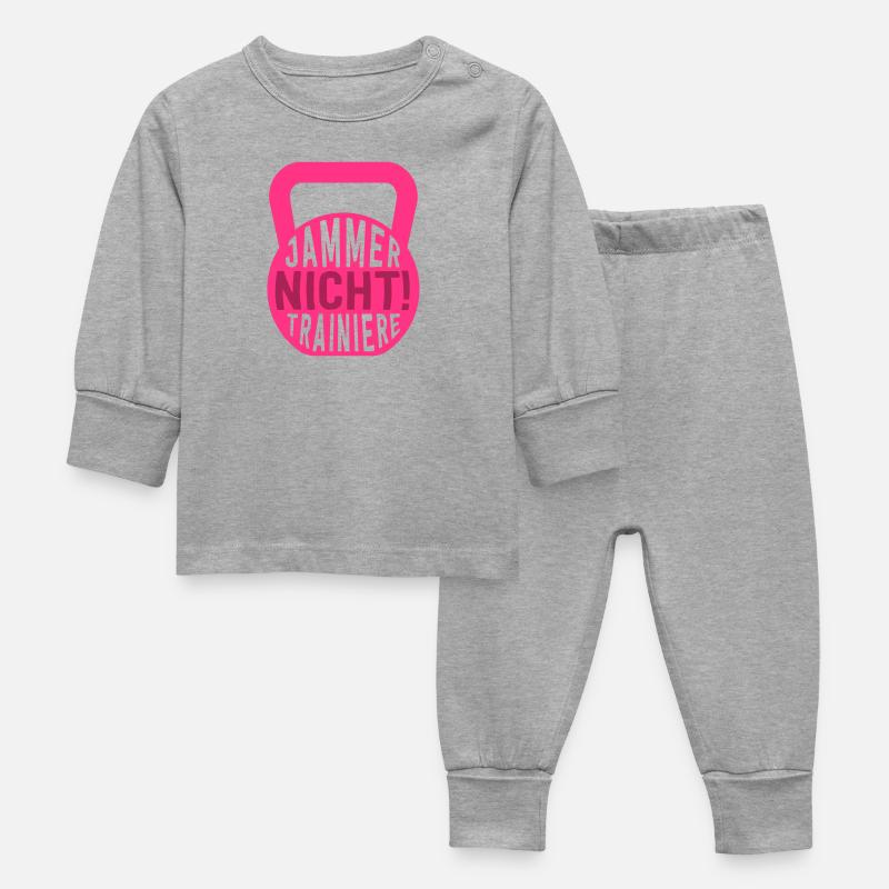 NE VOUS PLAIGNEZ PAS! TRAIN - Pyjama Bébé - gris chiné