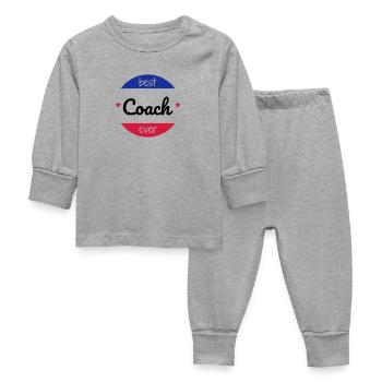 Coach / Coaching / Entraineur / Sport - Pyjama Bébé - gris chiné - Devant