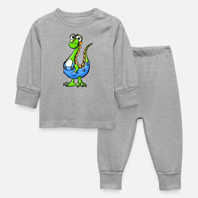 M. Dino - Pyjama Bébé - gris chiné