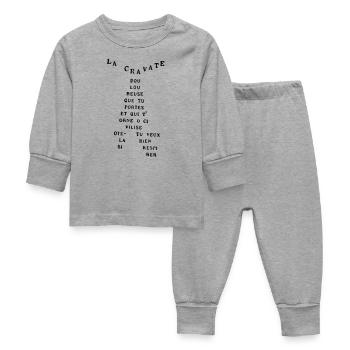 t-shirt cravate Apollinaire - Baby Sleepsuit - heather grey - Front