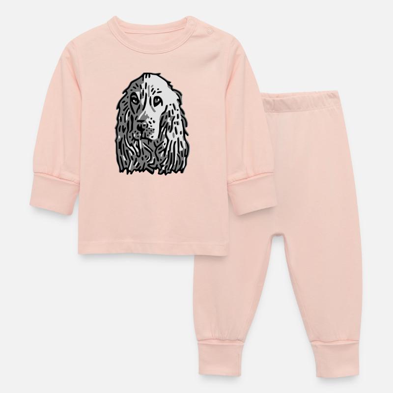 cocker - Pyjama Bébé - rose cristal