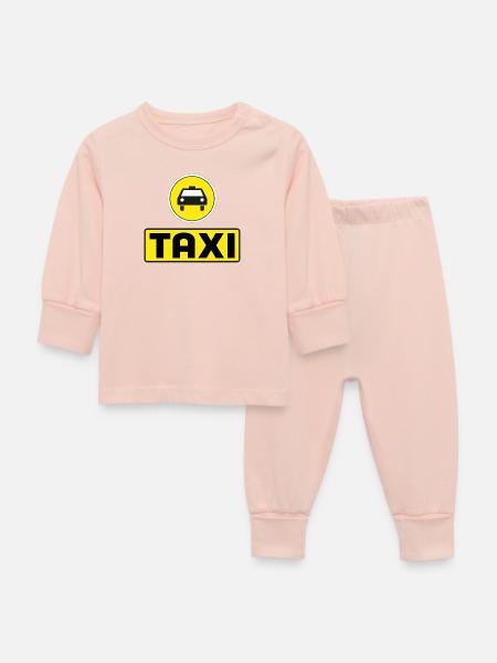 Taxi - Baby Schlafanzug - Kristallrosa