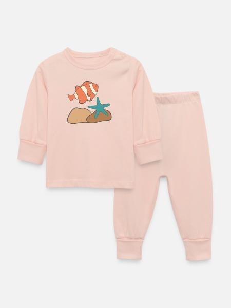 unter Wasser - Baby Schlafanzug - Kristallrosa