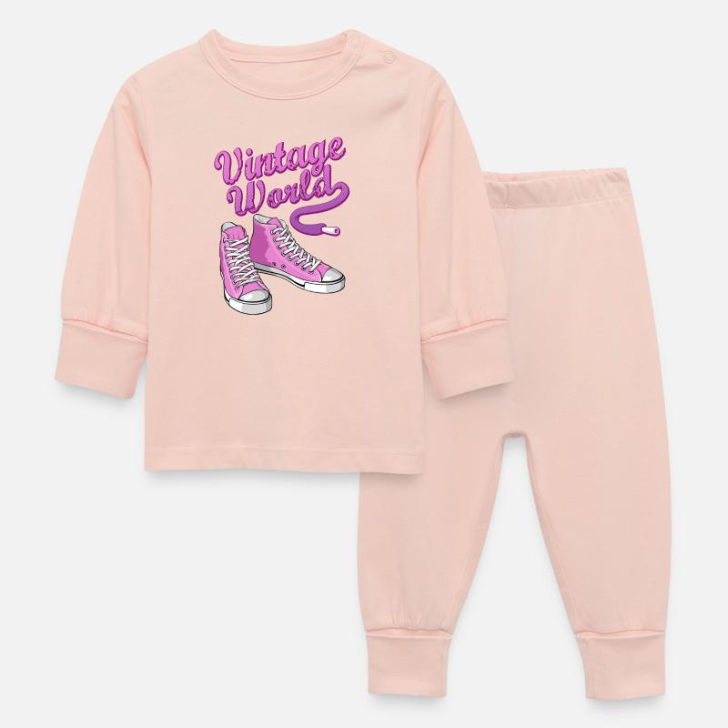 Pink vintage sneakers - Pyjama Bébé - rose cristal